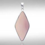 Lozenge Cabochon Silver Pendant TPD1011 - Jewelry