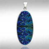 Oval Cabochon Silver Pendant TPD110 - Jewelry