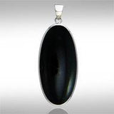 Oval Cabochon Silver Pendant TPD110 - Jewelry