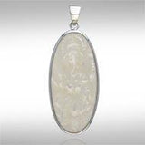 Oval Cabochon Silver Pendant TPD110 - Jewelry