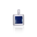 Square Cabochon Silver Pendant TPD112 - Jewelry