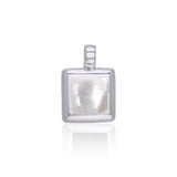 Square Cabochon Silver Pendant TPD112 - Jewelry