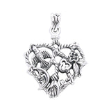 Cast your Cimaruta Witch Sterling Silver Jewelry Charm Pendant