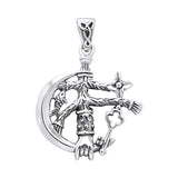 There s Magick Behind the Sterling Silver Jewelry Cimaruta Witch Charm Pendant