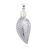 Leaf Sterling Silver Pendant TPD3274 - Jewelry