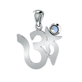 Om Sterling Silver Gemstone Pendant TPD3286 - Jewelry