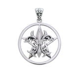 Pentacle with Fleur De Lis TPD3398