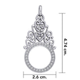 Treasured Memories are Kept in BreeZee Antique Design Silver Pendant TPD3505