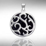 Tendril Cabochon Filigree Large Pendant TPD3572