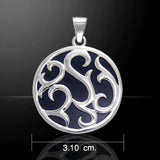 Tendril Cabochon Filigree Large Pendant TPD3572 - Jewelry