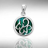 Tendril Cabochon Filigree Small Pendant TPD3574 - Jewelry