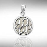 Tendril Cabochon Filigree Small Pendant TPD3574 - Jewelry