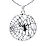 Ted Andrews Spiderweb Sterling Silver Pendant TPD3992 - Jewelry