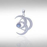 Blue Moon Silver Pendant TPD4058 - Jewelry