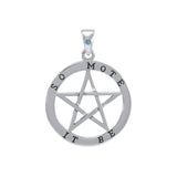 So Mote It Be Pentagram Pendants - Magicksymbols