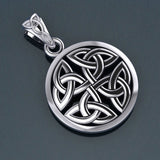 Celtic Trinity Quaternary Knot Silver Pendant TPD4637