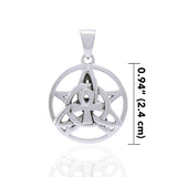 Ankh Triquetra Silver Pendant TPD4763 - Jewelry