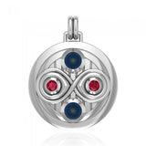 Relationship Sterling Silver Pendant with Gemstone TPD4808 - Jewelry