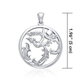 Phoenix Om Sterling Silver  Pendant TPD5108 - Jewelry