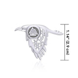 Odin Raven and Spirit Rune Silver Pendant TPD5239 - Jewelry