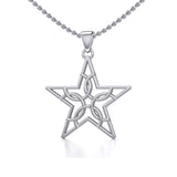 The Fifth Circle with Star Silver Pendant TPD5264 - Jewelry