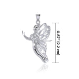 Enchanted Flying Fairy Silver Pendant TPD5410 - Jewelry