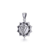 Manipura Solar Plexus Chakra Sterling Silver Pendant TPD5630 - Jewelry