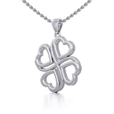 Four Hearts Silver Pendant TPD5655 - Jewelry