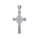 Celtic Cross with Four Point Knot Silver Pendant TPD5811