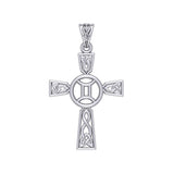 Celtic Cross Gemini Astrology Zodiac Sign Silver Pendant TPD5950