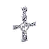 Celtic Cross Sagittarius Astrology Zodiac Sign Silver Pendant TPD5956