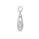 Celtic Infinity Money Bag with Wealth and Prosperity Bind Rune Silver Pendant TPD5962