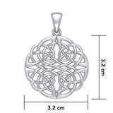 Large Celtic Knots Silver Pendant TPD5983