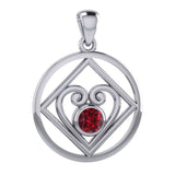 Large NA Recovery with Heart of Power Silver Pendant TPD6006