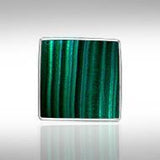 Square Cabochon Silver Pendant TPD715 - Jewelry