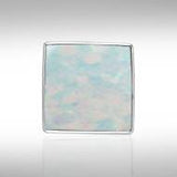 Square Cabochon Silver Pendant TPD715 - Jewelry