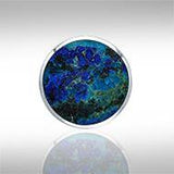Circle Cabochon Silver Pendant TPD716 - Jewelry