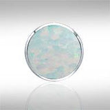 Circle Cabochon Silver Pendant TPD716 - Jewelry