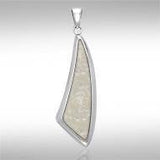 Trillion Cabochon Silver Pendant TPD718 - Jewelry