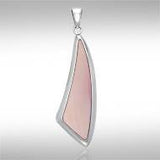 Trillion Cabochon Silver Pendant TPD718 - Jewelry