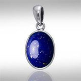 Oval Cabochon Silver Pendant TPD736 - Jewelry