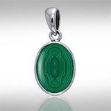 Oval Cabochon Silver Pendant TPD736 - Jewelry