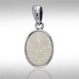 Oval Cabochon Silver Pendant TPD736 - Jewelry