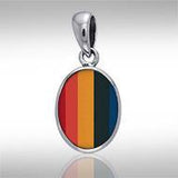 Oval Cabochon Silver Pendant TPD736 - Jewelry