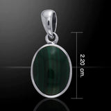 Oval Cabochon Silver Pendant TPD736 - Jewelry