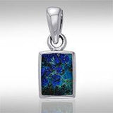 Rectangle Cabochon Silver Pendant TPD737 - Jewelry
