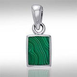 Rectangle Cabochon Silver Pendant TPD737 - Jewelry
