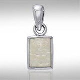 Rectangle Cabochon Silver Pendant TPD737 - Jewelry