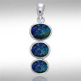 Tiered Cabochon Silver Pendant TPD738 - Jewelry