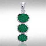 Tiered Cabochon Silver Pendant TPD738 - Jewelry
